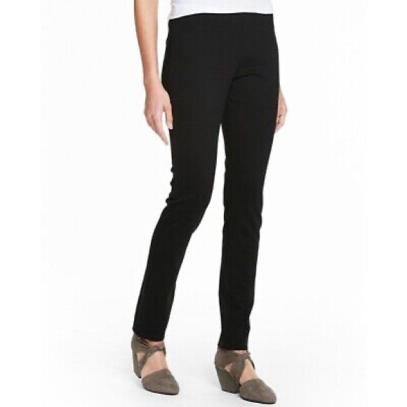 Eileen Fisher Pants - EUC — Eileen Fisher System Stretch Ponte Slim Pant Black Size M